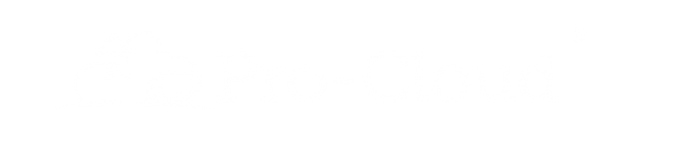 pro-cloud logo in white